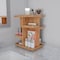 Hastings Home Makeup Organizer, Rotating Compact Modern Bamboo Skincare Cosmetic and Vanity Carousel for Bedroom 165691BTV - alternate 1
